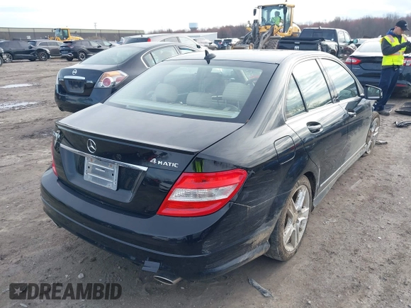2011 Mercedes-Benz C 300 Sport with VIN WDDGF8BB3BR175471, listed as a IAAI auction lot 41930486 with 98,549 mi miles and . Bid and sale history available at carsss.com. Image 4.