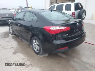 2015 Kia Forte LX with VIN KNAFK4A6XF5429220, listed as a IAAI auction lot 42001696 with 89,548 mi miles. Bid and sale history available at carsss.com. Image 3.