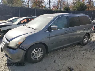 2007 Honda Odyssey EX with VIN 5FNRL38497B412212, listed as a Copart auction lot 45375695 with 216,211 mi miles and Non Repairable. Bid and sale history available at carsss.com. Image 1.
