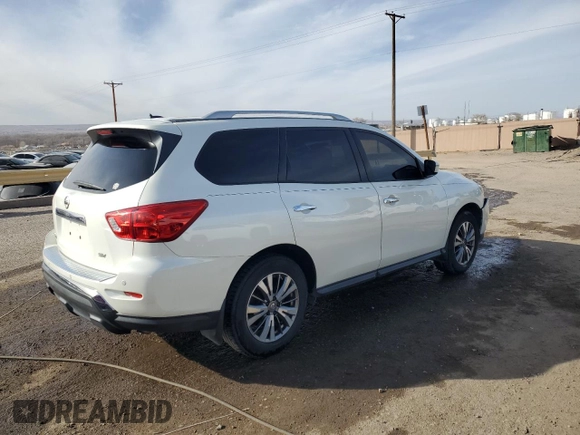 2018 Nissan Pathfinder SV with VIN 5N1DR2MN2JC638139, listed as a Copart auction lot 44940105 with 166,671 mi miles and Salvage Title. Bid and sale history available at carsss.com. Image 3.