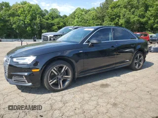 2018 Audi A4 Premium Plus with VIN WAULMAF48JA233845, listed as a Copart auction lot 57990375 with 54,273 mi miles and Salvage title. Bid and sale history available at DreamBid. Image 1.