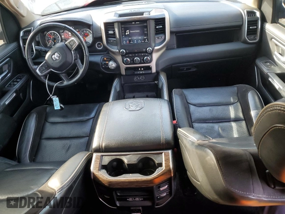 2020 Ram 1500 Laramie with VIN 1C6SRFDT1LN263036, listed as a Copart auction lot 48560655 with 130,923 mi miles and Salvage Title. Bid and sale history available at carsss.com. Image 8.