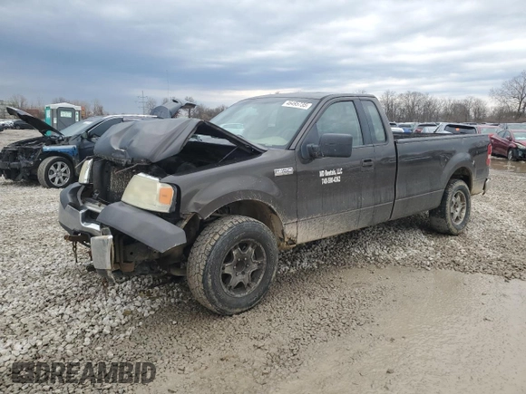 2005 Ford F-150 XL with VIN 1FTRF14W75NB06871, listed as a Copart auction lot 46495735 with 300,368 mi miles and Salvage Title. Bid and sale history available at carsss.com. Image 1.