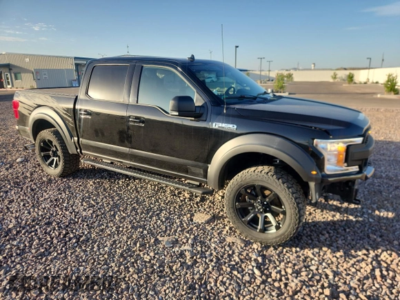 2018 Ford F-150 XL with VIN 1FTEW1E51JFE24106, listed as a Copart auction lot 63447235 with 32,509 mi miles and Salvage title. Bid and sale history available at DreamBid. Image 4.
