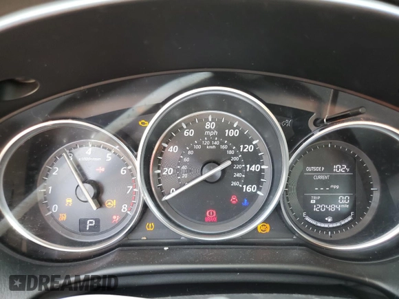 2015 Mazda CX-5 Sport with VIN JM3KE2BE4F0533273, listed as a Copart auction lot 60307795 with 120,484 mi miles and Salvage title. Bid and sale history available at DreamBid. Image 9.