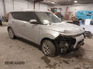 2020 Kia Soul LX with VIN KNDJ23AU1L7732263, listed as a IAAI auction lot 41144527 with 34,856 mi miles. Bid and sale history available at carsss.com. Image 1.