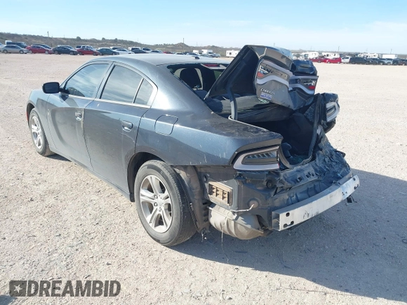 2019 Dodge Charger SXT with VIN 2C3CDXBG2KH658121, listed as a IAAI auction lot 41781901 with 125,634 mi miles. Bid and sale history available at carsss.com. Image 3.