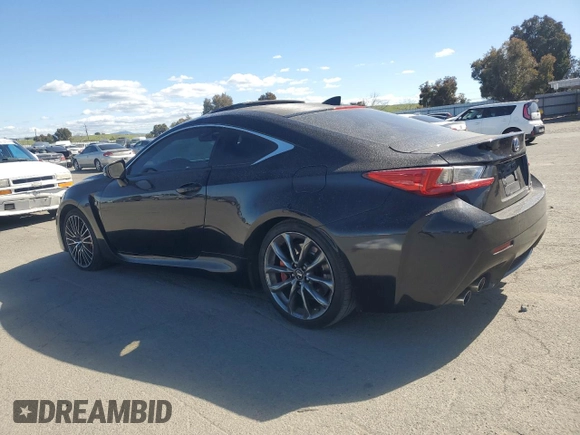 2015 Lexus RC F with VIN JTHHP5BC1F5003017, listed as a Copart auction lot 47482025 with 71,569 mi miles and Salvage Title. Bid and sale history available at carsss.com. Image 2.