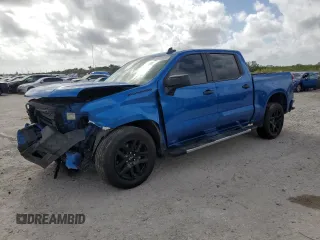 2022 Chevrolet Silverado 1500 Custom with VIN 3GCPABEK9NG580451, listed as a Copart auction lot 51676165 with 60,998 mi miles and Salvage Title. Bid and sale history available at DreamBid. Image 1.