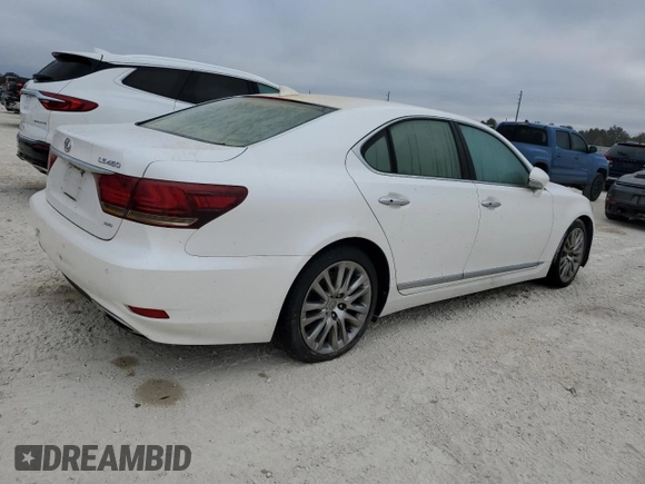 2016 Lexus LS 460 with VIN JTHCL5EF6G5026953, listed as a Copart auction lot 74252394 with Not provided miles and Salvage title. Bid and sale history available at DreamBid. Image 3.