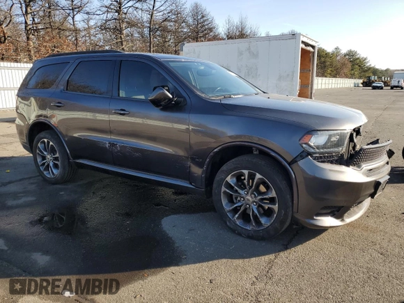 2020 Dodge Durango GT with VIN 1C4RDJDG2LC162899, listed as a Copart auction lot 43514225 with 51,467 mi miles and Salvage title. Bid and sale history available at DreamBid. Image 4.