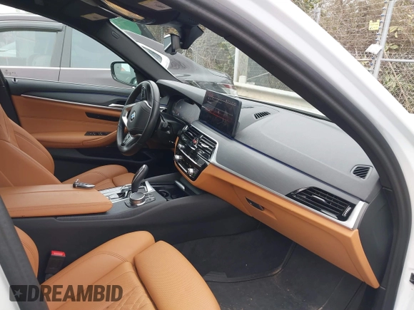 2023 BMW 5 Series 530i xDrive with VIN WBA13BJ06PWY21307, listed as a IAAI auction lot 41244931 with 12,391 mi miles and . Bid and sale history available at DreamBid. Image 5.
