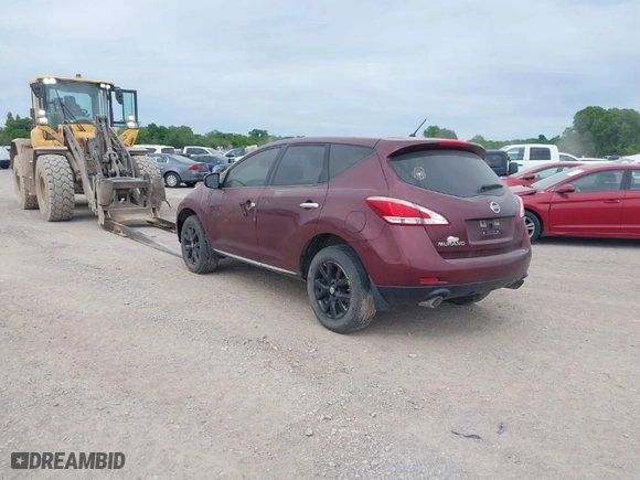 2012 Nissan Murano S with VIN JN8AZ1MU9CW121175, listed as a IAAI auction lot 41735209 with 191,933 mi miles. Bid and sale history available at carsss.com. Image 3.