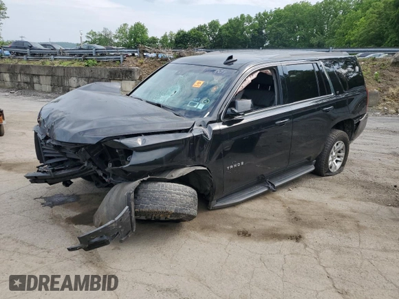 2018 Chevrolet Tahoe LT with VIN 1GNSKBKC3JR130820, listed as a Copart auction lot 60369785 with Not provided miles and Salvage title. Bid and sale history available at DreamBid. Image 1.