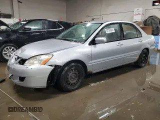 2005 Mitsubishi Lancer ES with VIN JA3AJ26E85U038476, listed as a Copart auction lot 87760345 with 165,278 mi miles and Salvage Title. Bid and sale history available at carsss.com. Image 1.