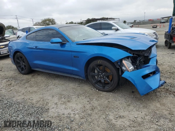 2020 Ford Mustang GT with VIN 1FA6P8CF3L5101163, listed as a Copart auction lot 49298775 with 82,648 mi miles and Salvage Title. Bid and sale history available at carsss.com. Image 4.