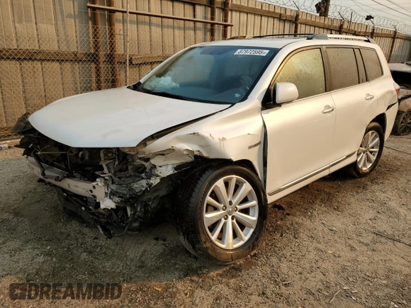 2011 Toyota Highlander Hybrid Limited with VIN JTEDC3EH6B2003044, listed as a Copart auction lot 87972595 with 193,125 mi miles and Salvage Title. Bid and sale history available at carsss.com. Image 1.