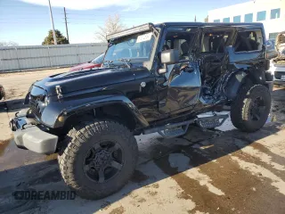 2016 Jeep Wrangler Unlimited 75th Anniversary with VIN 1C4BJWEG7GL113824, listed as a Copart auction lot 81372864 with 98,497 mi miles and Salvage title. Bid and sale history available at DreamBid. Image 1.