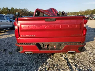2020 Chevrolet Silverado 1500 Custom with VIN 1GCRWBEF0LZ132559, listed as a Copart auction lot 75050384 with 114,446 mi miles and Salvage Title. Bid and sale history available at carsss.com. Image 6.