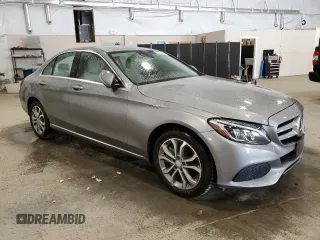 2015 Mercedes-Benz C-Class C 300 Luxury with VIN 55SWF4KB8FU070286, listed as a Copart auction lot 52792235 with 75,130 mi miles and Salvage Title. Bid and sale history available at carsss.com. Image 4.