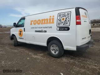 2008 GMC Savana Cargo Van with VIN 1GTGG25C081143819, listed as a Copart auction lot 50505345 with 306,409 mi miles and Clean Title. Bid and sale history available at carsss.com. Image 2.