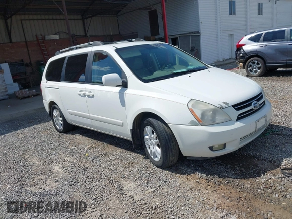 2006 Kia Sedona LX with VIN KNDMB233666102499, listed as a IAAI auction lot 41811574 with Not Provided miles. Bid and sale history available at carsss.com. Image 1.