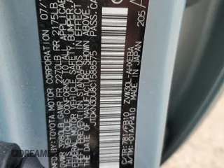 2012 Toyota Prius One z VIN JTDKN3DU8C1588575, wystawiony jako Copart lot #54413975 z przebiegiem 192 546 mil mil oraz Szkoda całkowita • Salvage title. Historia ofert i sprzedaży dostępna na DreamBid. Obrazek 12.