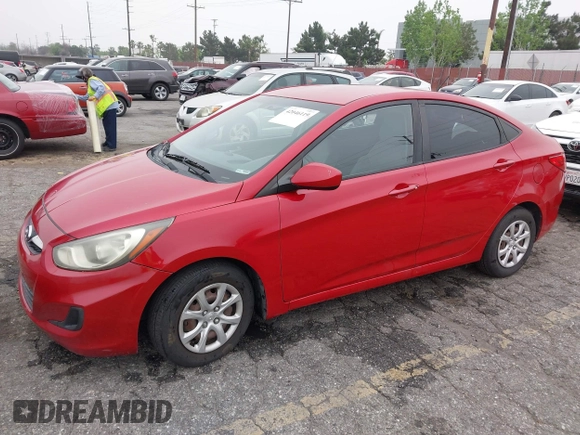 2013 Hyundai Accent GLS with VIN KMHCT4AE3DU537137, listed as a IAAI auction lot 42046119 with 158,878 mi miles. Bid and sale history available at carsss.com. Image 2.