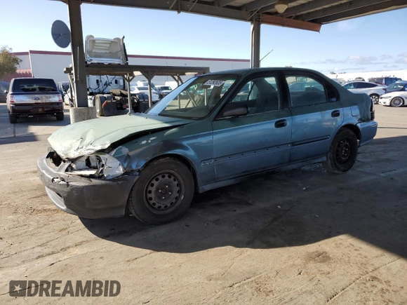 1998 Honda Civic DX with VIN JHMEJ6628WS010348, listed as a Copart auction lot 51292635 with 255,768 mi miles and Salvage Title. Bid and sale history available at carsss.com. Image 1.
