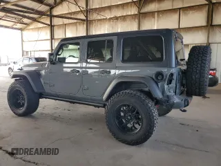 2022 Jeep Wrangler Unlimited High Tide with VIN 1C4HJXDG2NW221829, listed as a Copart auction lot 64836074 with 3,394 mi miles and Salvage Title. Bid and sale history available at DreamBid. Image 2.