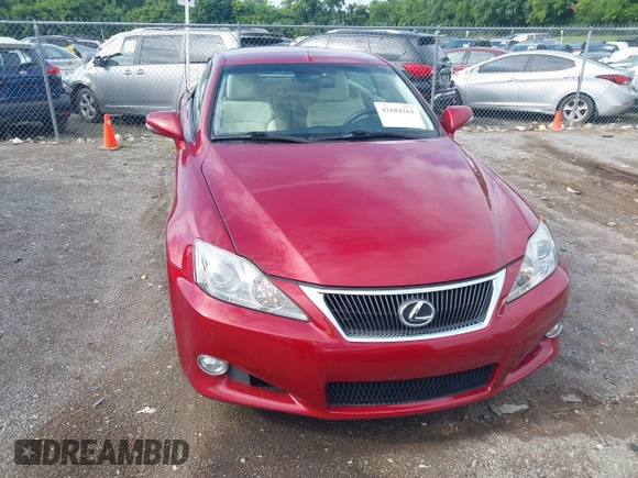 2010 Lexus IS 250 C with VIN JTHFF2C28A2512322, listed as a IAAI auction lot 42684261 with 59,939 mi miles and . Bid and sale history available at DreamBid. Image 12.