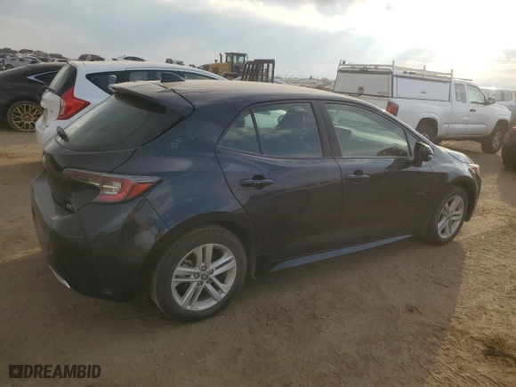 2020 Toyota Corolla Hatchback SE with VIN JTNB4RBE9L3080648, listed as a Copart auction lot 75006764 with 70,832 mi miles and Salvage Title. Bid and sale history available at carsss.com. Image 3.