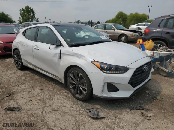 2020 Hyundai Veloster 2.0 with VIN KMHTG6AFXLU020800, listed as a Copart auction lot 59589763 with 73,367 mi miles. Bid and sale history available at carsss.com. Image 4.