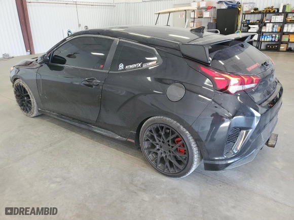 2021 Hyundai Veloster Turbo R-Spec with VIN KMHTH6AB8MU032312, listed as a Copart auction lot 42138813 with 49,624 mi miles. Bid and sale history available at carsss.com. Image 2.