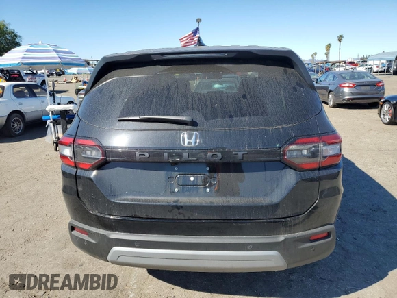 2025 Honda Pilot EX-L with VIN 5FNYG2H40SB002708, listed as a Copart auction lot 46706125 with 2,978 mi miles and Salvage Title. Bid and sale history available at carsss.com. Image 6.