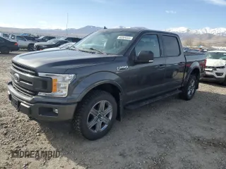 2018 Ford F-150 XL with VIN 1FTEW1EG9JKF38573, listed as a Copart auction lot 43364865 with 82,392 mi miles and Salvage Title. Bid and sale history available at DreamBid. Image 1.