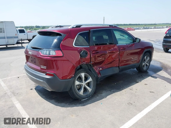 2019 Jeep Cherokee Limited with VIN 1C4PJMDX1KD322345, listed as a IAAI auction lot 42471638 with 36,031 mi miles and . Bid and sale history available at DreamBid. Image 4.