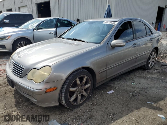 2004 Mercedes-Benz C 230 Kompressor with VIN WDBRF40J64A564613, listed as a Copart auction lot 59876525 with 140,525 mi miles and Clean title. Bid and sale history available at DreamBid. Image 1.