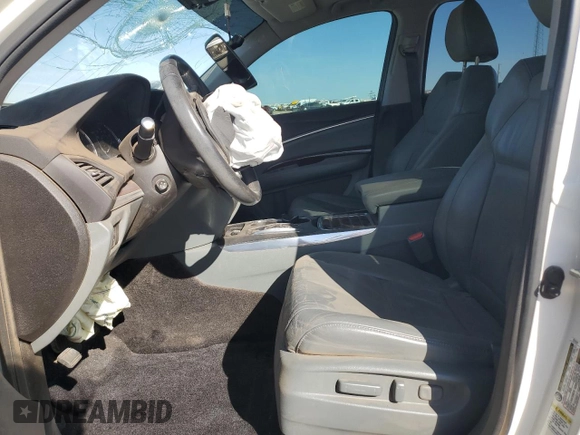 2016 Acura MDX w/Tech with VIN 5FRYD4H44GB038024, listed as a Copart auction lot 49972695 with 0 mi miles and Salvage Title. Bid and sale history available at carsss.com. Image 7.