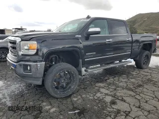 2015 GMC Sierra 1500 SLT with VIN 3GTU2VEJ2FG158712, listed as a Copart auction lot 48047985 with 151,370 mi miles and Salvage Title. Bid and sale history available at DreamBid. Image 1.