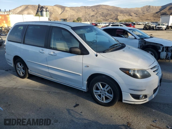 2006 Mazda MPV LX with VIN JM3LW28AX60557390, listed as a Copart auction lot 85831534 with 123,761 mi miles and Clean Title. Bid and sale history available at carsss.com. Image 4.