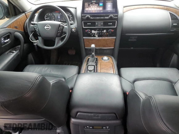2022 Nissan Armada SL with VIN JN8AY2BD9N9678343, listed as a Copart auction lot 44131235 with 50,207 mi miles and Salvage Title. Bid and sale history available at carsss.com. Image 8.