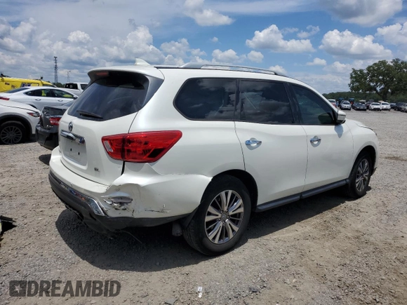 2019 Nissan Pathfinder SL with VIN 5N1DR2MNXKC652937, listed as a Copart auction lot 60358885 with 56,662 mi miles and Non repairable. Bid and sale history available at DreamBid. Image 3.