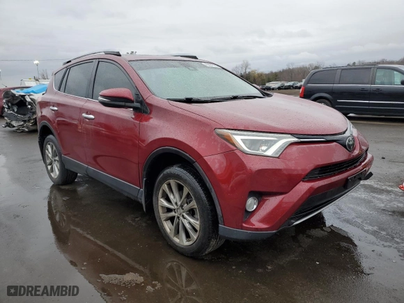 2018 Toyota RAV4 Limited with VIN JTMDFREV8JD224068, listed as a Copart auction lot 49864785 with 56,595 mi miles and Salvage Title. Bid and sale history available at carsss.com. Image 4.