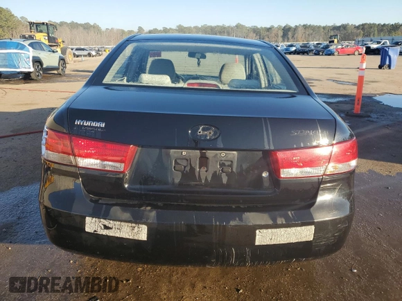 2007 Hyundai Sonata GLS with VIN 5NPET46C57H236632, listed as a Copart auction lot 43047295 with 475,610 mi miles and Salvage Title. Bid and sale history available at DreamBid. Image 6.