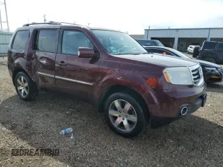2015 Honda Pilot Touring with VIN 5FNYF4H91FB026824, listed as a Copart auction lot 49471405 with 160,524 mi miles and Salvage Title. Bid and sale history available at DreamBid. Image 4.
