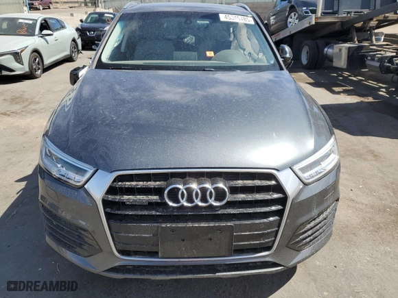 2018 Audi Q3 Premium Plus with VIN WA1JCCFS6JR007404, listed as a Copart auction lot 45345785 with 0 mi miles and Salvage Title. Bid and sale history available at carsss.com. Image 5.