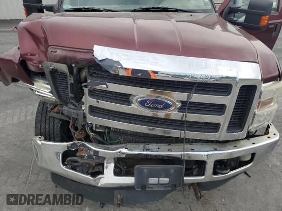 2008 Ford F-250 XL with VIN 1FTSW21R98EC25872, listed as a Copart auction lot 60349775 with Not provided miles and Salvage title. Bid and sale history available at DreamBid. Image 11.