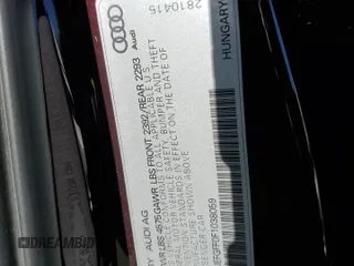 2015 Audi A3 2.0T Premium Plus with VIN WAUEFGFF0F1038059, listed as a Copart auction lot 61135833 with 58,787 mi miles. Bid and sale history available at carsss.com. Image 12.