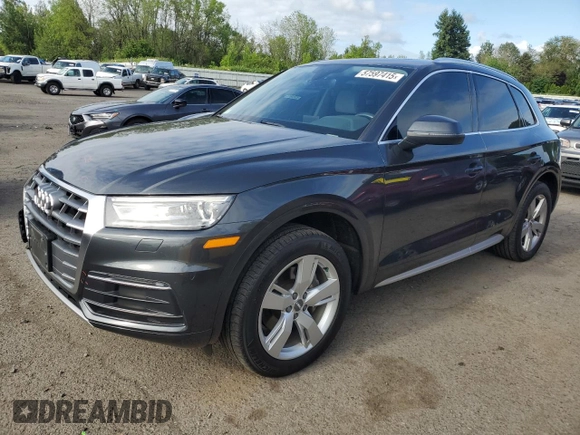2019 Audi Q5 Premium with VIN WA1ANAFY4K2091932, listed as a Copart auction lot 57597415 with 66,430 mi miles and Salvage title. Bid and sale history available at DreamBid. Image 1.